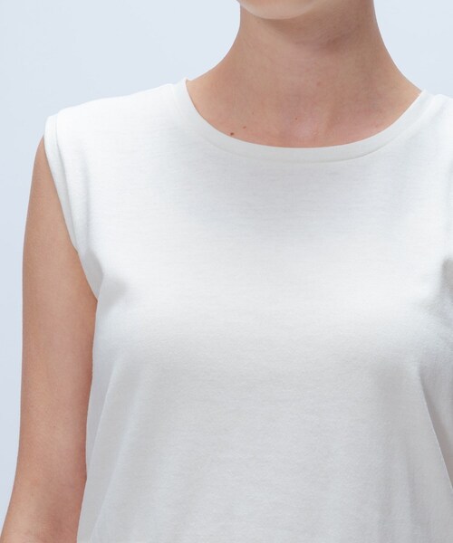 cloenc(クロエンス)の「【マシンウォッシュ】レースペプラムカットソー(Tシャツ/カットソー・レディース・オフホワイト/ブラック・02)」の10枚目の写真