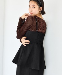 VIS | 【美easy】ウーリッシュチュニック丈ビスチェ【セットアップ対応/洗える】(キャミソール)