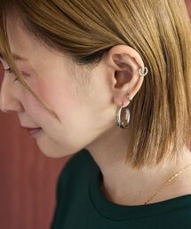 AMERICAN HOLIC | コンビメッキデザインフープピアス(ピアス(両耳用))