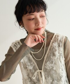 アメリヴィンテージ♥2WAY MIX PINK SHAGGY BUSTIER 2WAY MIX PINK SHAGGY BUSTIER
