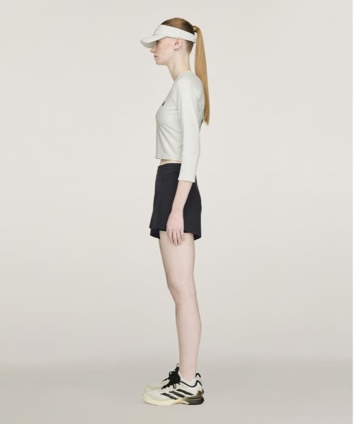 Y-3(ワイスリー)の「Y-3 CROP LS(Tシャツ/カットソー・レディース・グレー系その他・SMALL/MEDIUM/LARGE/X-SMALL)」の2枚目の写真
