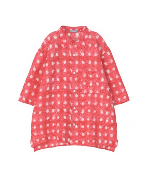 Plantation(プランテーション)の「スミドットYOORYUU PT / シャツ / (O)(シャツ/ブラウス・レディース・ライトグレー/ピンク/ダークグレー・X-LARGE/M size)」の1枚目の写真