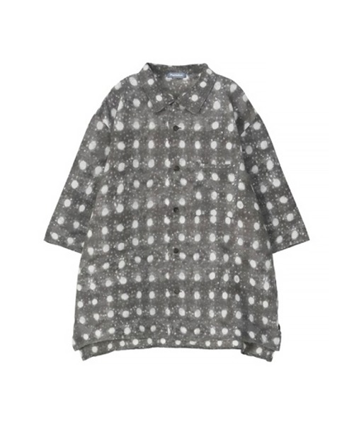 Plantation(プランテーション)の「スミドットYOORYUU PT / シャツ / (O)(シャツ/ブラウス・レディース・ライトグレー/ピンク/ダークグレー・X-LARGE/M size)」の2枚目の写真