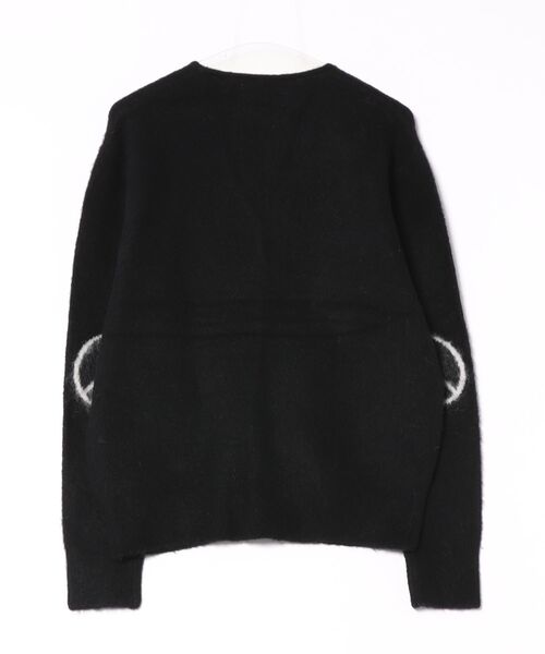 ALLSAINTS(オールセインツ)の「REFLECTION OVERSIZED CARDIGAN | REFLECTION オーバーサイズ カーディガン(カーディガン/ボレロ・メンズ・ブラック×ホワイト・XL/L/M/S/XS)」の8枚目の写真
