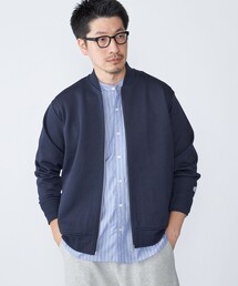 SHIPS | 【WEB限定】SHIPS: ツイル ダンボール ニット MA-1 ブルゾンジャケット(ブルゾン)