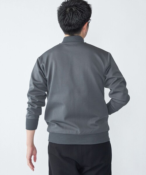 セール】【WEB限定】SHIPS: ツイル ダンボール ニット MA-1 ブルゾン