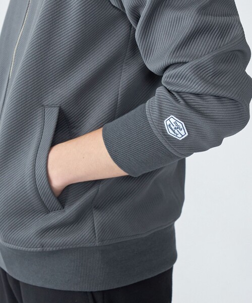 セール】【WEB限定】SHIPS: ツイル ダンボール ニット MA-1 ブルゾン