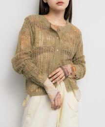 KBF | ニットカーディガンSETシアートップス(カーディガン/ボレロ)