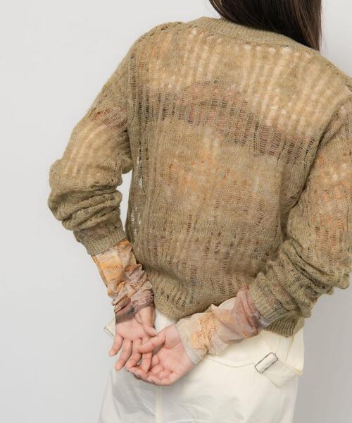 KBF（ケイビーエフ）の「ニットカーディガンSETシアートップス（カーディガン/ボレロ・レディース・ベージュ系その他/チャコールグレー・ONE）」の22枚目の写真