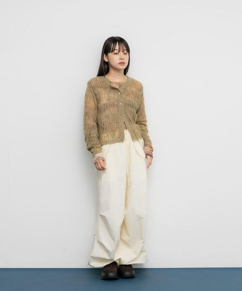 KBF（ケイビーエフ）の「ニットカーディガンSETシアートップス（カーディガン/ボレロ・レディース・ベージュ系その他/チャコールグレー・ONE）」の21枚目の写真