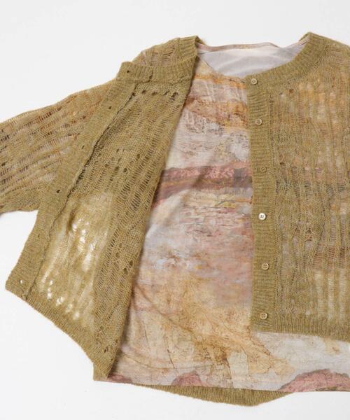 KBF（ケイビーエフ）の「ニットカーディガンSETシアートップス（カーディガン/ボレロ・レディース・ベージュ系その他/チャコールグレー・ONE）」の17枚目の写真