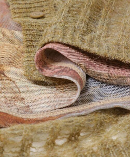 KBF（ケイビーエフ）の「ニットカーディガンSETシアートップス（カーディガン/ボレロ・レディース・ベージュ系その他/チャコールグレー・ONE）」の14枚目の写真