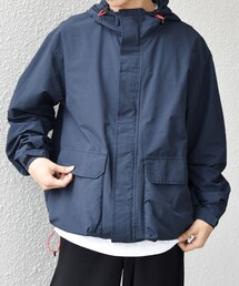 マウンテンパーカー（ブルー・ネイビー/青色系）ファッション