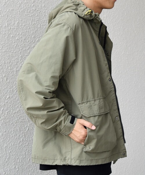 chimalá フード付きオリーブマウンテンパーカー chimalá フード付きオリーブマウンテンパーカー
