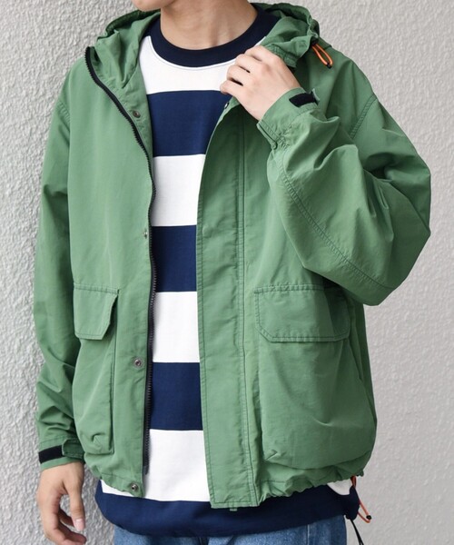 SHIPS any:〈洗濯機可能〉コットン/ナイロン フェードカラー