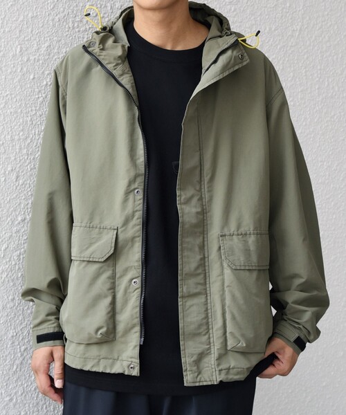 SHIPS any:〈洗濯機可能〉コットン/ナイロン フェードカラー