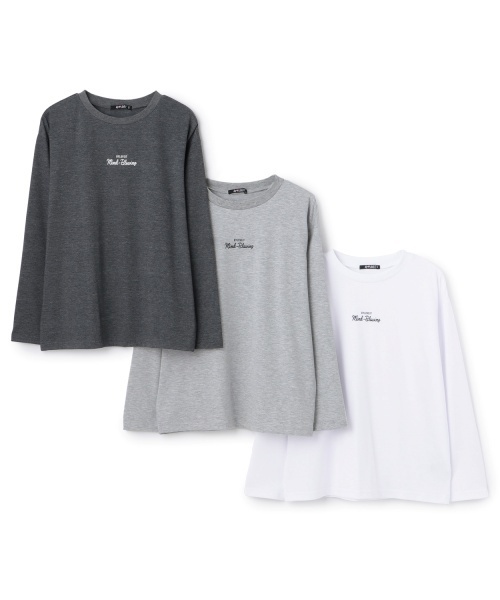 by LOVEiT（バイラビット）の「ミニロゴロング丈Tシャツ（Tシャツ/カットソー・キッズ・オフホワイト/チャコール/ホワイト系その他・130cm/120cm/140cm/150cm/160cm）」の5枚目の写真