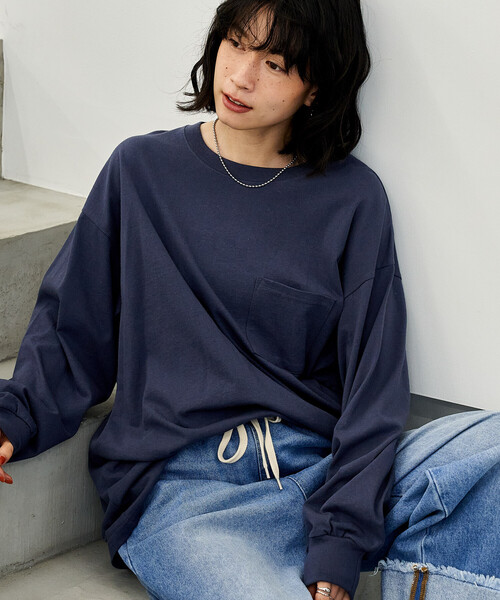 セール】ビッグ ポケットロンT/長袖Tシャツ【限定展開】（Tシャツ
