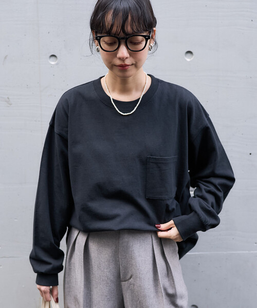 セール】ビッグ ポケットロンT/長袖Tシャツ【限定展開】（Tシャツ