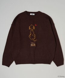 Disney(fBYj[)PUBLUX/puNX ʒ 101 DALMETIANS HEART KNIT/101C񂿂 n[gSWK[hjbg(WJ)(jbg/Z[^[)