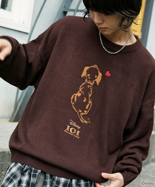 セール】PUBLUX/パブリュクス 別注 101 DALMETIANS HEART KNIT/101匹