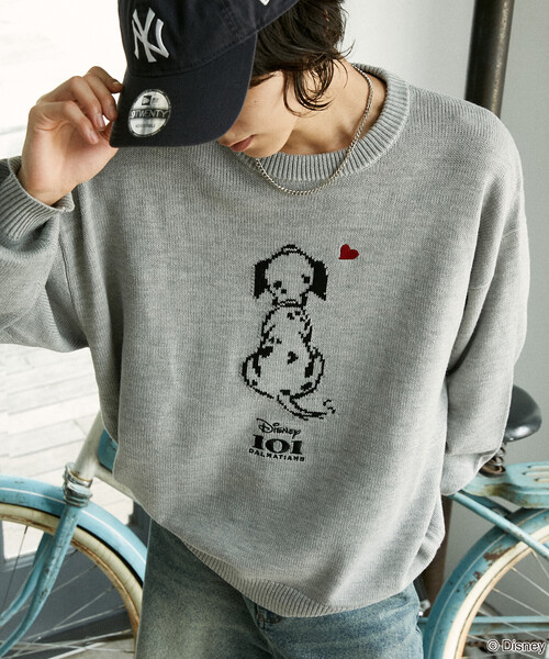 PUBLUX/パブリュクス 別注 101 DALMETIANS HEART KNIT/101匹わんちゃん