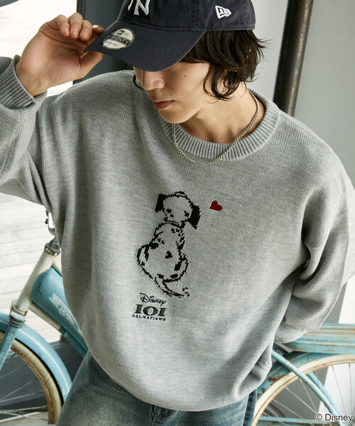 セール】PUBLUX/パブリュクス 別注 101 DALMETIANS HEART KNIT/101匹