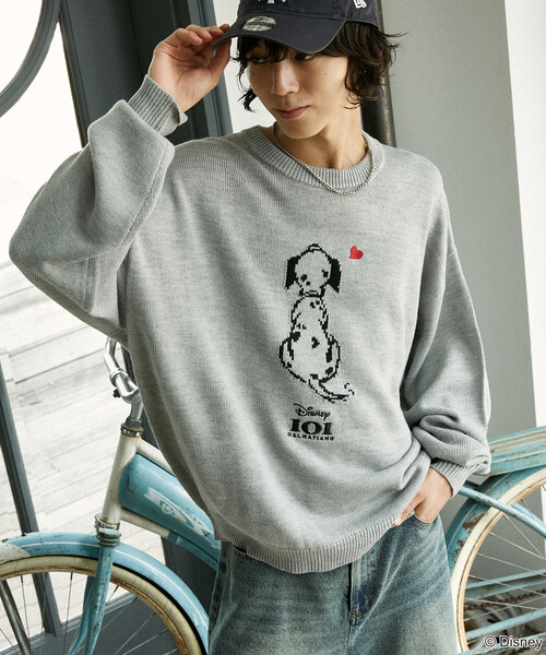 セール】PUBLUX/パブリュクス 別注 101 DALMETIANS HEART KNIT/101匹