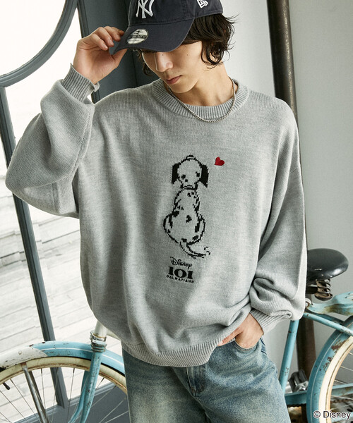 セール】PUBLUX/パブリュクス 別注 101 DALMETIANS HEART KNIT/101匹
