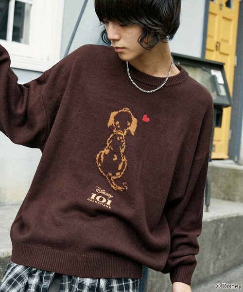 セール】PUBLUX/パブリュクス 別注 101 DALMETIANS HEART KNIT/101匹