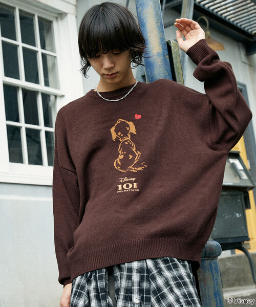 セール】PUBLUX/パブリュクス 別注 101 DALMETIANS HEART KNIT/101匹