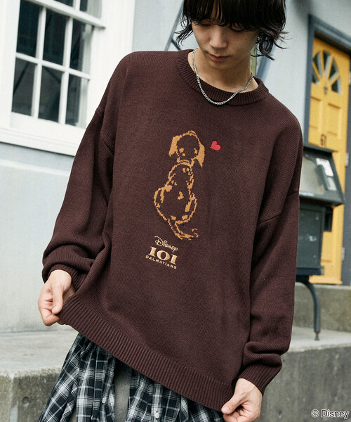 セール】PUBLUX/パブリュクス 別注 101 DALMETIANS HEART KNIT/101匹