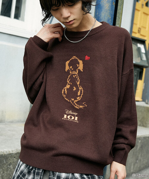 セール】PUBLUX/パブリュクス 別注 101 DALMETIANS HEART KNIT/101匹