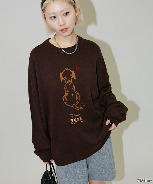 セール】PUBLUX/パブリュクス 別注 101 DALMETIANS HEART KNIT/101匹
