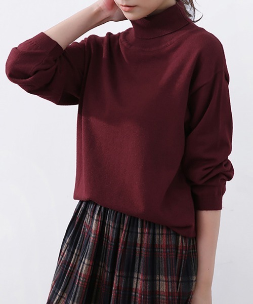 PLAN C プランシー カシミヤ100％ タートルネックニット ニット
