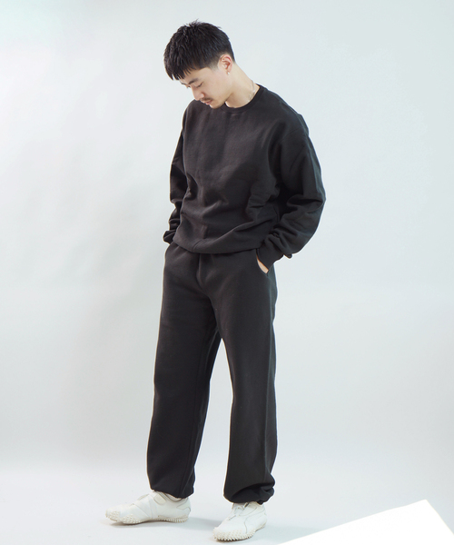 WISM(ウィズム)の「BASEMENT GEAR / ベースメントギア 15oz Garment Dye Sweat Pan(スウェットパンツ・メンズ・ブラック/ライトグレー・MEDIUM/LARGE/X-LARGE)」の20枚目の写真
