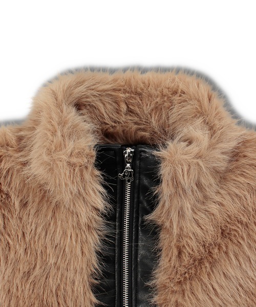 GALFY（ガルフィー）の「GALFY-お金大好きファーブルゾン（ブルゾン・メンズ・ブラック/ベージュ・L/XL）」の15枚目の写真