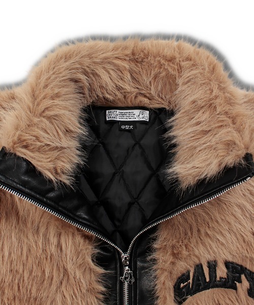 GALFY（ガルフィー）の「GALFY-お金大好きファーブルゾン（ブルゾン・メンズ・ブラック/ベージュ・L/XL）」の14枚目の写真