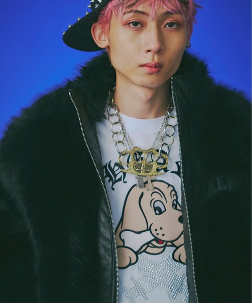 GALFY（ガルフィー）の「GALFY-お金大好きファーブルゾン（ブルゾン・メンズ・ブラック/ベージュ・L/XL）」の8枚目の写真