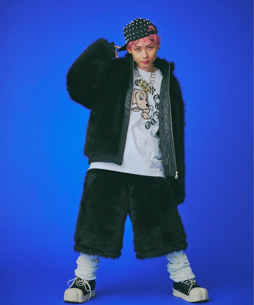 GALFY（ガルフィー）の「GALFY-お金大好きファーブルゾン（ブルゾン・メンズ・ブラック/ベージュ・L/XL）」の5枚目の写真