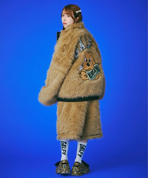 GALFY（ガルフィー）の「GALFY-お金大好きファーブルゾン（ブルゾン・メンズ・ブラック/ベージュ・L/XL）」の22枚目の写真