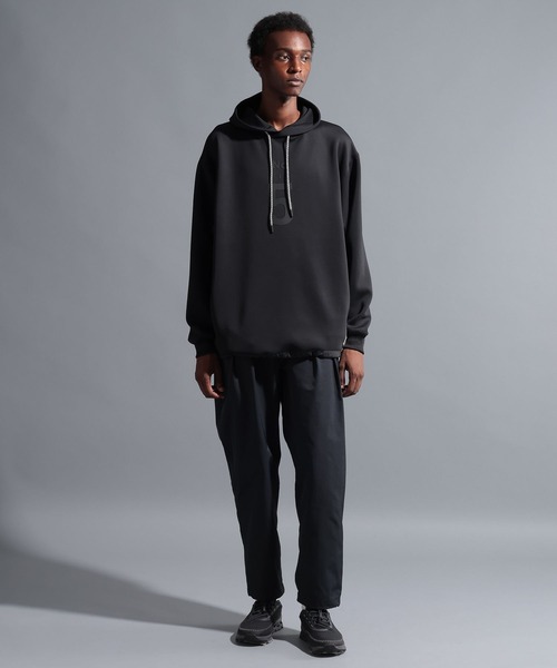 ダンボールフーディーパーカー　ブラック ダンボール フーディー プルオーバー（パーカー）｜green label