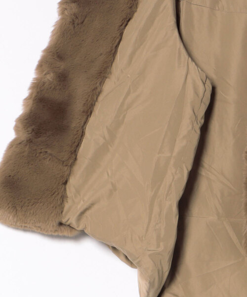 Bou Jeloud（ブージュルード）の「異素材ＭＩＸダウンファーベスト（ベスト・レディース・チャコールグレー/キャメル/グレイッシュベージュ・38）」の13枚目の写真