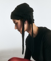 IRIS47（イリスフォーセブン）の「【IRIS 47】cashmere tie hood/カシミア タイ フード（ニットキャップ/ビーニー）」