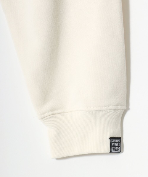 VISION STREET WEAR（ヴィジョンストリートウェア）の「VISION STREET WEAR/ヴィジョンストリートウェア オーバーサイズ 裏毛 ゴーストロゴプリント スウェット パーカー/レディース メンズ（パーカー・メンズ・オフホワイト/チャコールグレー/ワイン・L/M/LL）」の8枚目の写真