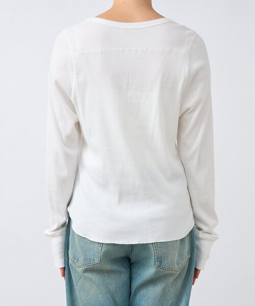 RIVE DROITE（リヴドロワ）の「【MYSELFbyRD（マイセルフバイリヴドロワ）】テレコロンTee（Tシャツ/カットソー・レディース・ブラック/オフホワイト・FREE）」の18枚目の写真