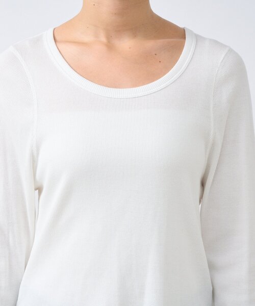 RIVE DROITE（リヴドロワ）の「【MYSELFbyRD（マイセルフバイリヴドロワ）】テレコロンTee（Tシャツ/カットソー・レディース・ブラック/オフホワイト・FREE）」の19枚目の写真