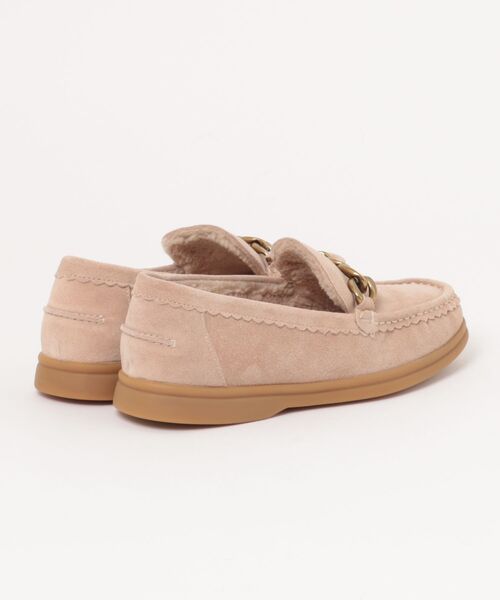 tsumori chisato WALK(ツモリチサトウォーク)の「チェーンモチーフボアモカシン(ローファー・レディース・ブラック/ベージュ・24.0cm/23.0cm/24.5cm/22.5cm/23.5cm)」の3枚目の写真