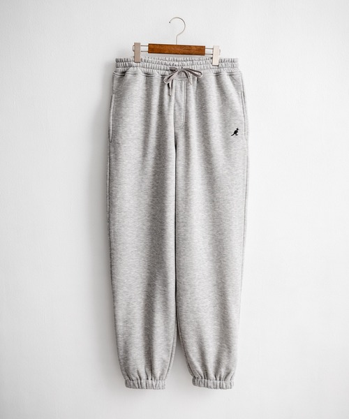 KANGOL(カンゴール)の「KANGOL カンゴール 別注コラボ裏起毛ワンポイントロゴ刺繍スウェットパンツ/セミワイドテーパードイージーパンツ(スウェットパンツ・メンズ・チャコール/ライトグレー/アイボリー/ブラック/ブラウン/杢グレー/ネイビー・L/M/XL)」の11枚目の写真