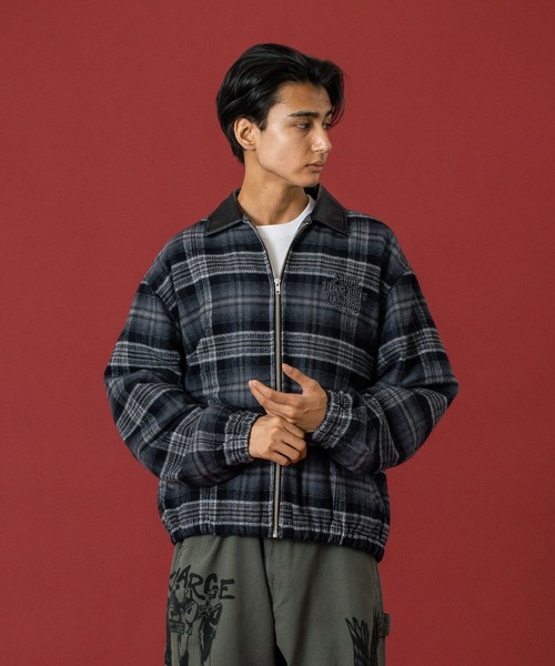 XLARGE(エクストララージ)の「OLD ENGLISH FLANNEL JACKET(その他アウター・メンズ・ネイビー/ブラウン/ブラック・S/M/L/XL)」の6枚目の写真